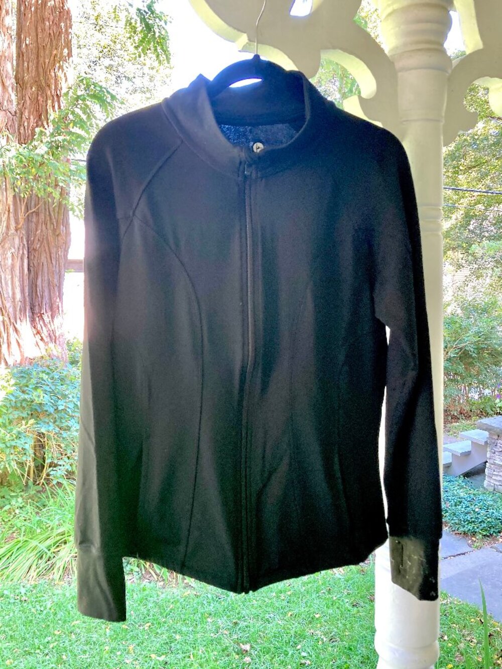Reflex Full Zip Athletic Jacket Top with Thumbholes